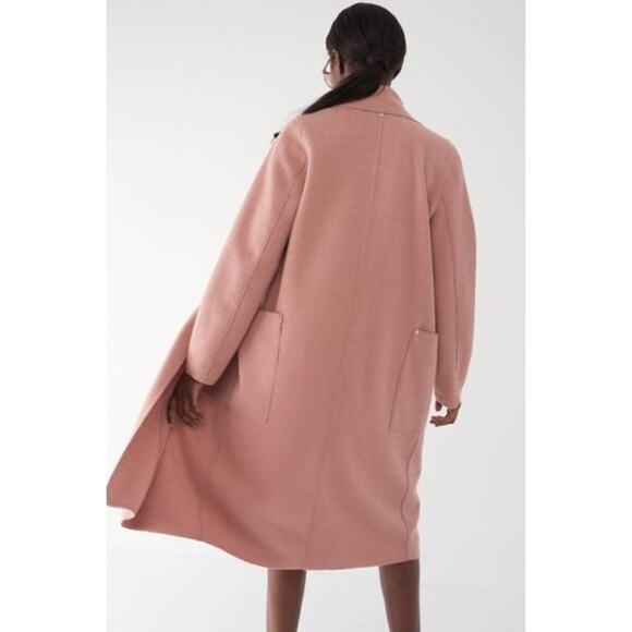 Sosken Studios Bella Knit Duster Cardigan Sweater Oversize Rose Pink Medium Top - Picture 2 of 10